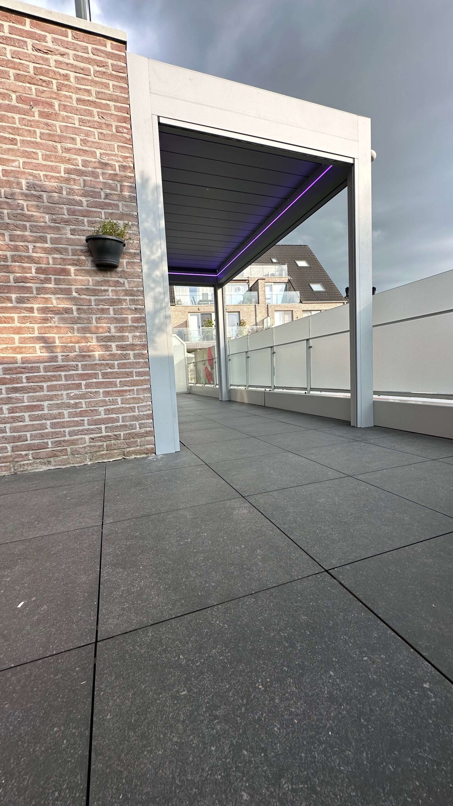 Lamellen overkapping te Diepenbeek - Midesti