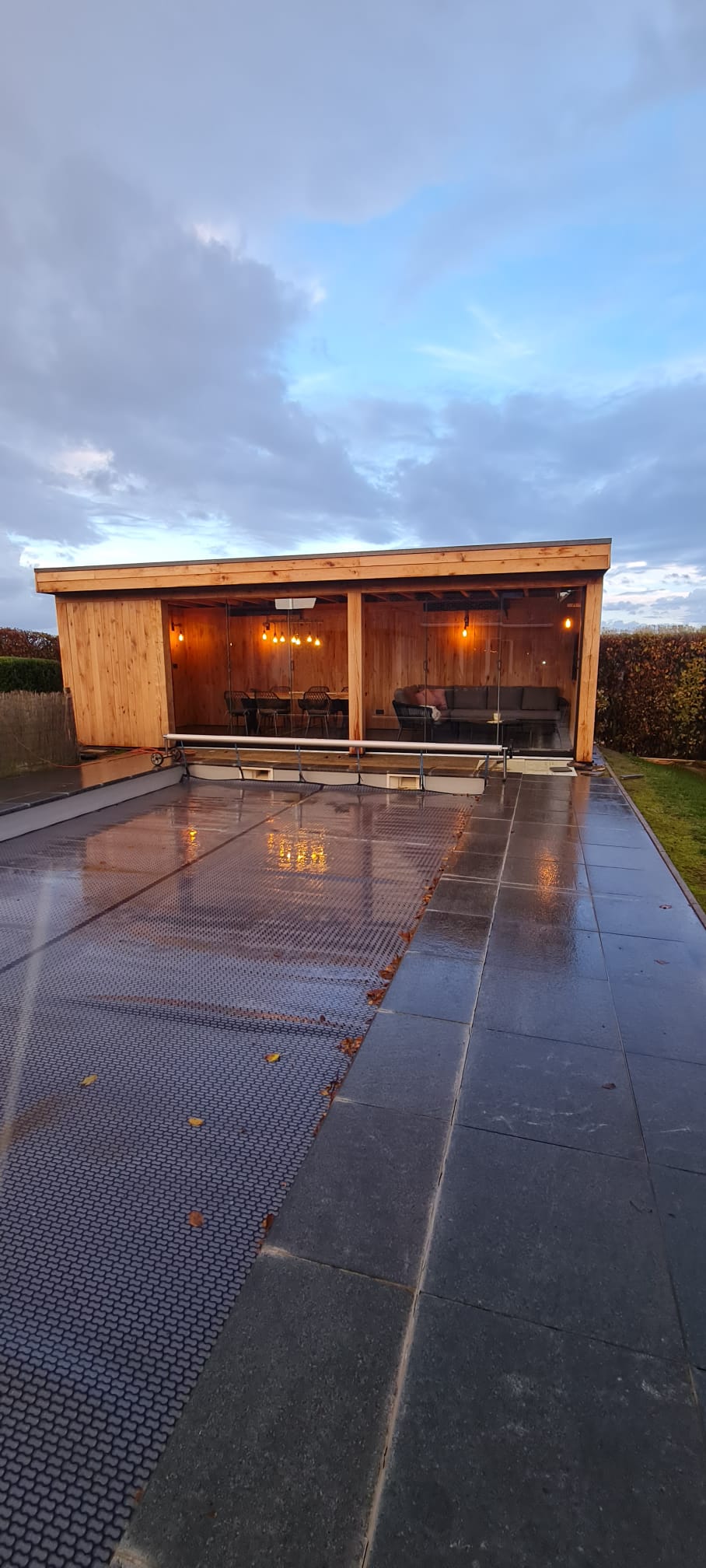 Glazen schuifwand te Alken - Midesti