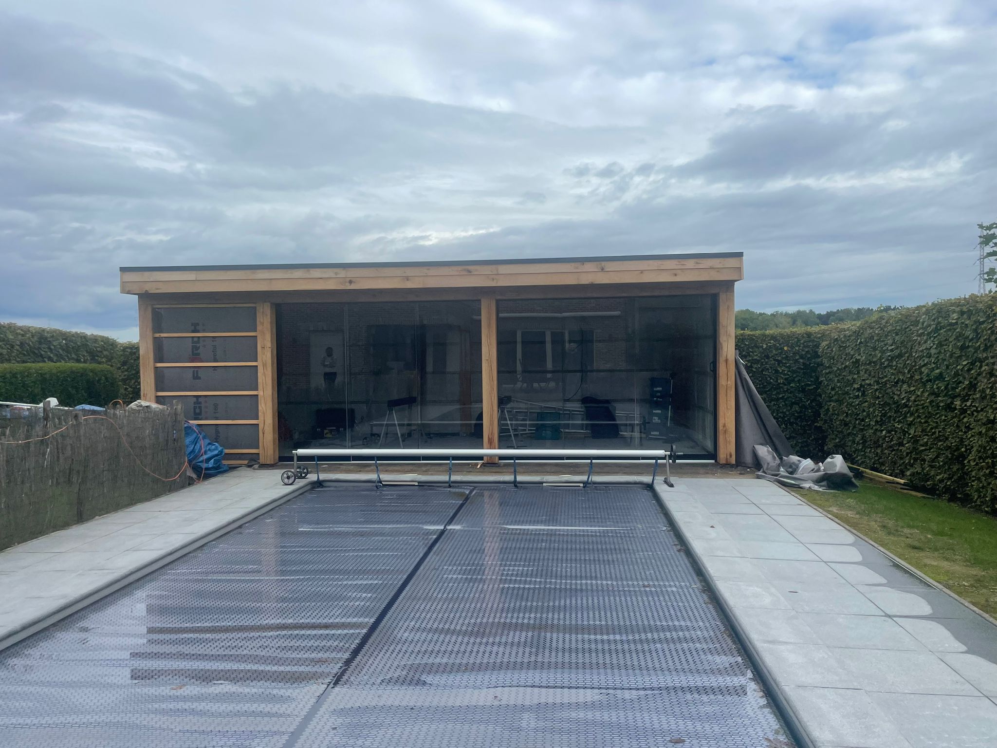 Glazen schuifwand te Alken - Midesti