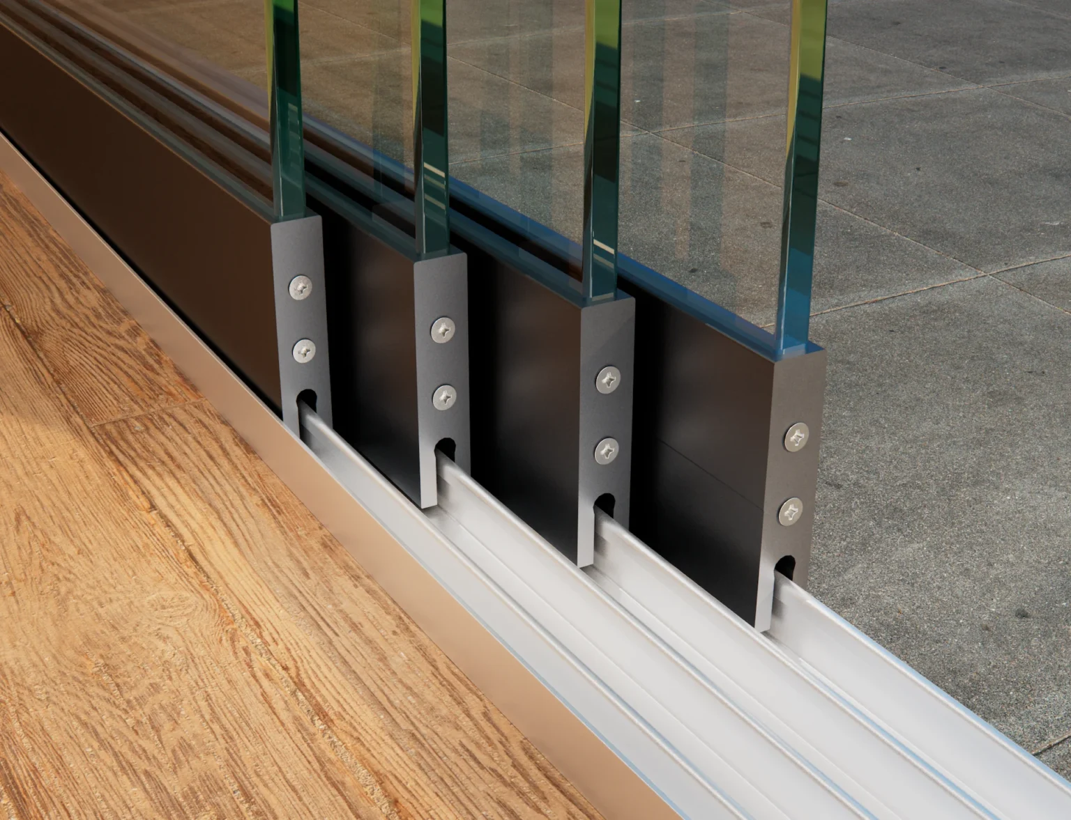 Voordelen van een 4 rail glazen schuifwand
